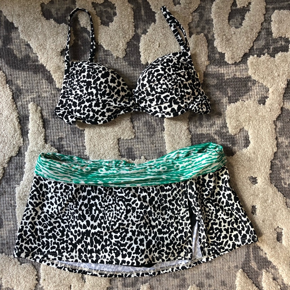 La Blanca print bikini with push up made in USA